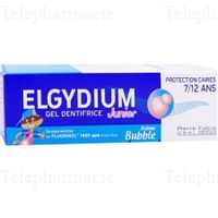 ELGYDIUM JUNIOR Dentif bubble 7-12ans 2T/50ml