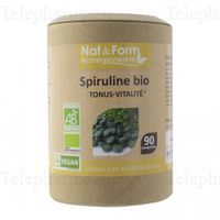 NAT&FORM ECO RESP Spiruline Bio Cpr B/90
