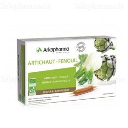 Arkofluides Artichaut Fenouil 20 ampoules x 10ml