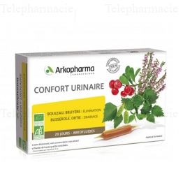 Arkofluides confort urinaire bio 20 ampoules