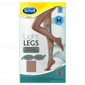 Light Legs Collants de maintien 20 deniers couleur chair - taille M