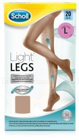 Light Legs Collants de maintien 20 deniers couleur chair - taille L