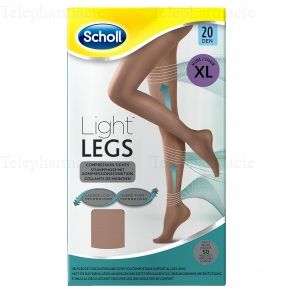 Light Legs Collants de maintien 20 deniers couleur chair - taille XL
