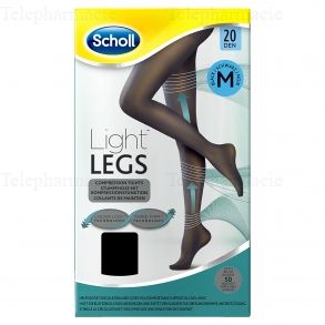 Light Legs Collants de maintien 20 deniers couleur noire - taille M