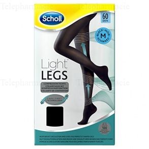Light Legs Collants de maintien 60 deniers couleur noire - taille M