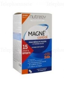 NUTREOV Magné control magnésium marin vitamines B6-B9 boîte de 60 comprimés + 15 OFFERTS