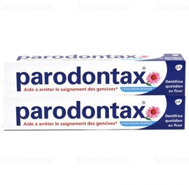 Parodontax Dentifrice au Fluor Fraîcheur Intense Lot de 2 x 75ml