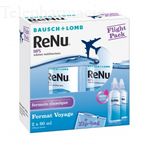 Renu MPS Flight Pack - Solution pour lentilles multifonctions - 2x60 ml + Zip-bag