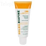 Emulsion solaire visage SPF50+ double protection tube 50ml
