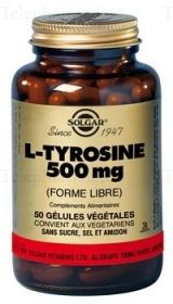 L-tyrosine 500mg 50 gélules végétales