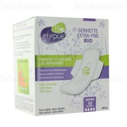 Serviette Extra-Fine Bio Super 10 serviettes