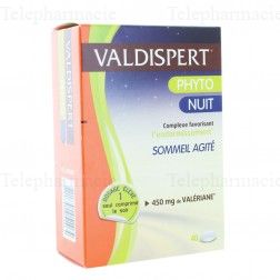 Phyto nuit valeriane 450mg 40 comprimes