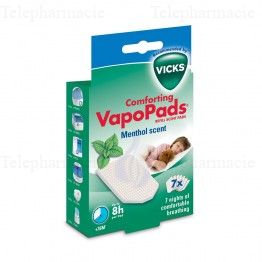 Vapopads vh7 recharge diffuseur/inhalateur menthol adulte et enfants 36mois et plus x7