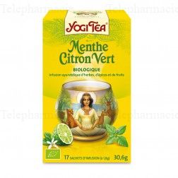 Menthe citron vert biologique 17 sachets