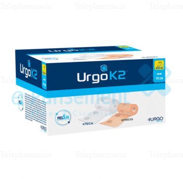 URGOK2 pansement cheville petite taille 18-25cm/largeur 10cm lot 2 bandes